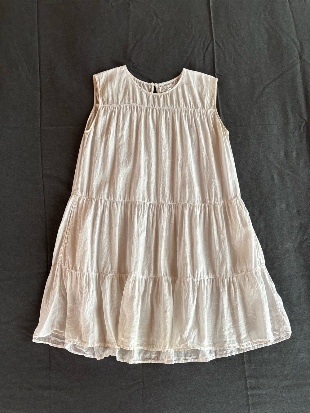 Tiered Linen Dress